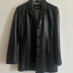 Adler Black Leather Jacket